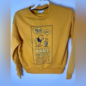 Winnie The Pooh And Piglet Yellow Sweatshirt